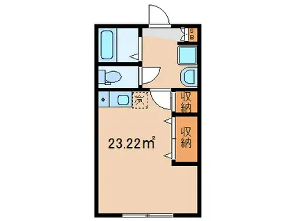湯河原プラザ(ワンルーム/1階)の間取り写真
