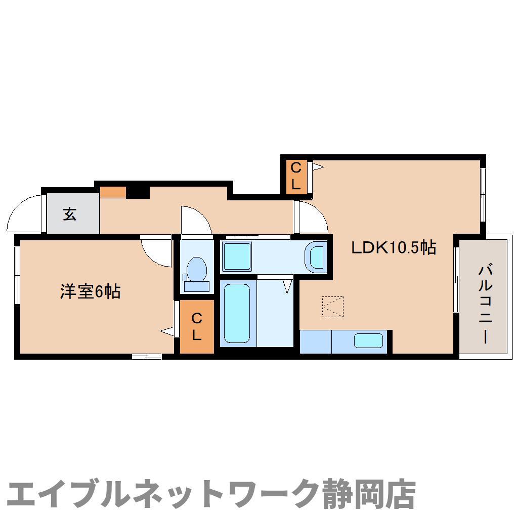 ヴェルヴェーヌ I(1LDK/1階)の間取り写真