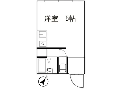 JULY相生(ワンルーム/2階)の間取り写真