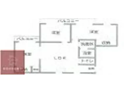 ヴェールアッシュI(3LDK/3階)の間取り写真