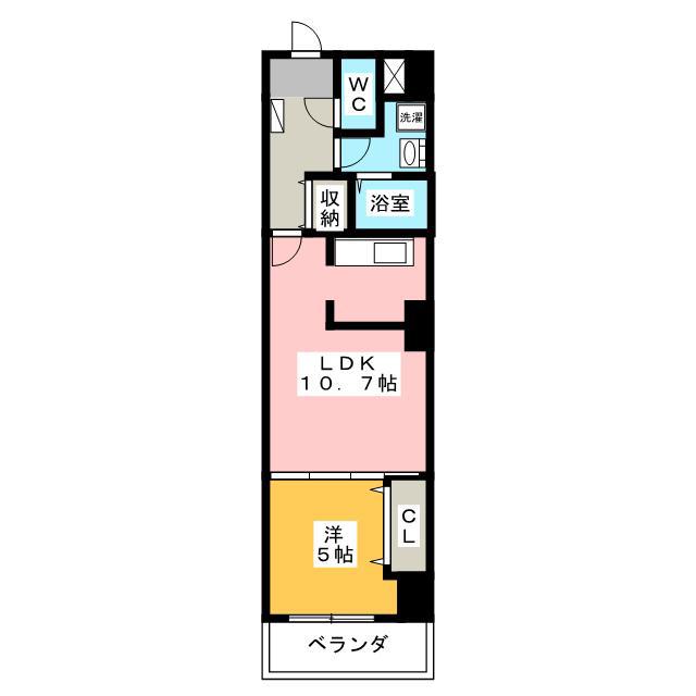 OPUS常盤(1LDK/1階)の間取り写真