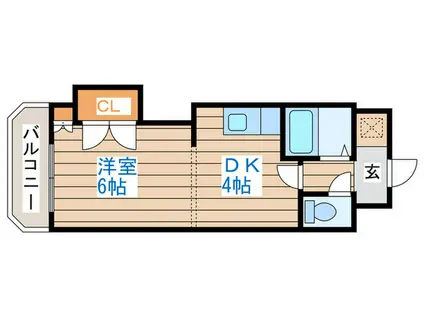 エンドレス三井南5条I(1DK/3階)の間取り写真