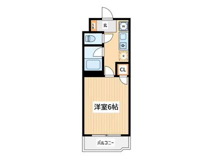 アザレア恋ヶ窪(1K/1階)の間取り写真