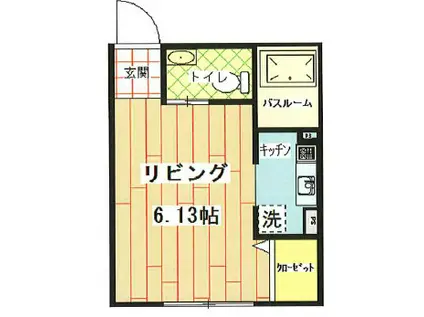 MODULOR桜台(ワンルーム/1階)の間取り写真