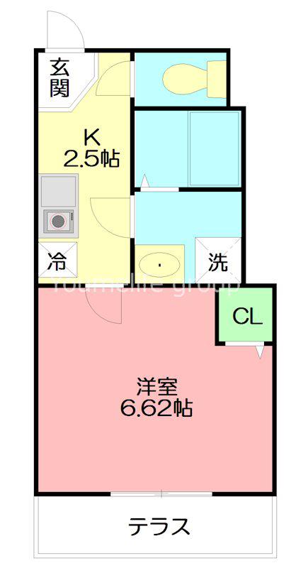 桜台アイルーム(1K/1階)の間取り写真