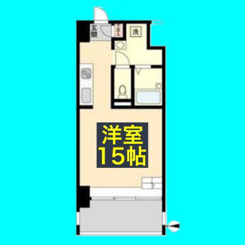 S-FORT六番町(ワンルーム/7階)の間取り写真