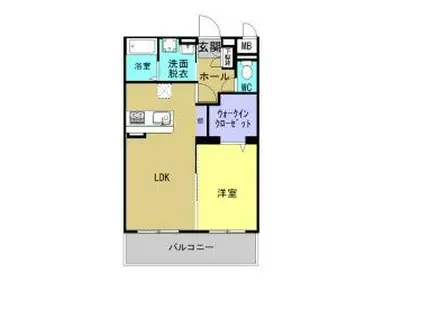 DAG AVANTI(1LDK/1階)の間取り写真