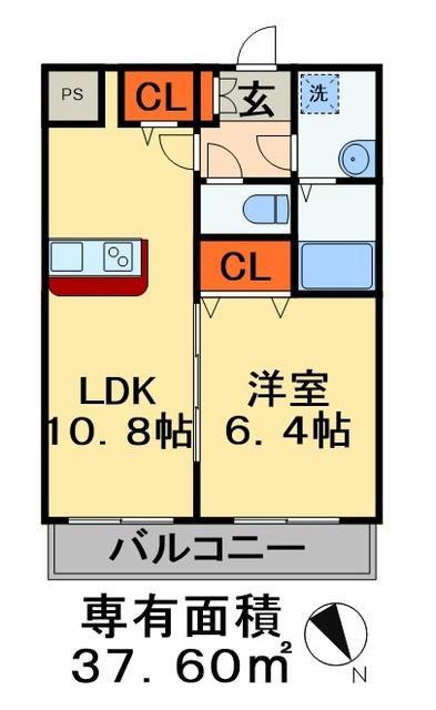 ヴィクトリアンコート幕張(1LDK/3階)の間取り写真