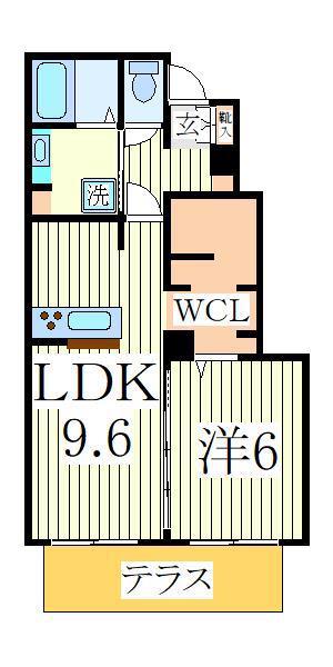 レスポワールアヤ(1LDK/1階)の間取り写真