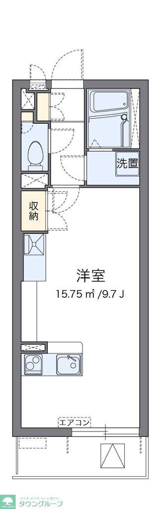 ミランダパークヒルズ妙蓮寺(ワンルーム/3階)の間取り写真