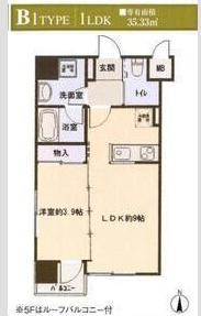 プレシャス二日町(1LDK/5階)の間取り写真
