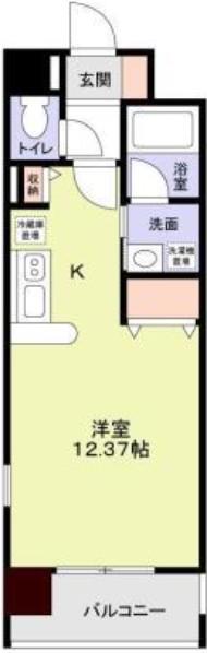 エルセレーノ千島(1K/5階)の間取り写真