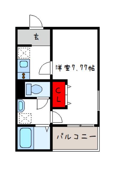 FSTYLE東大阪吉松(1K/2階)の間取り写真
