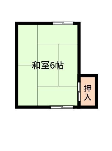 第一澤井荘(ワンルーム/1階)の間取り写真