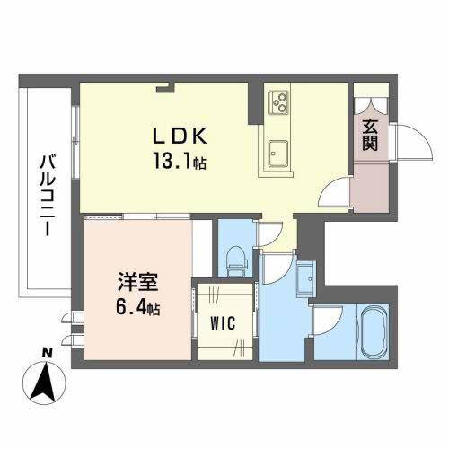 シャーメゾン エレガンス(1LDK/3階)の間取り写真