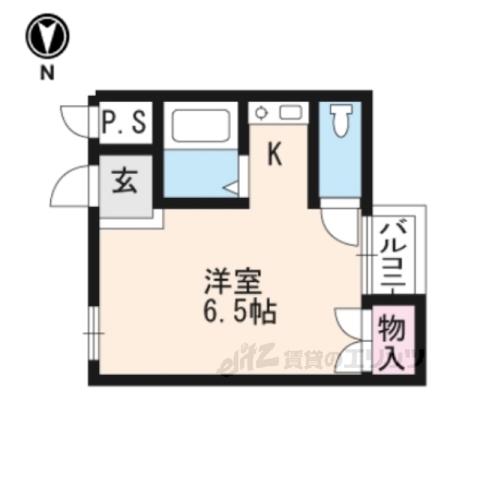 CASA神領(1K/4階)の間取り写真