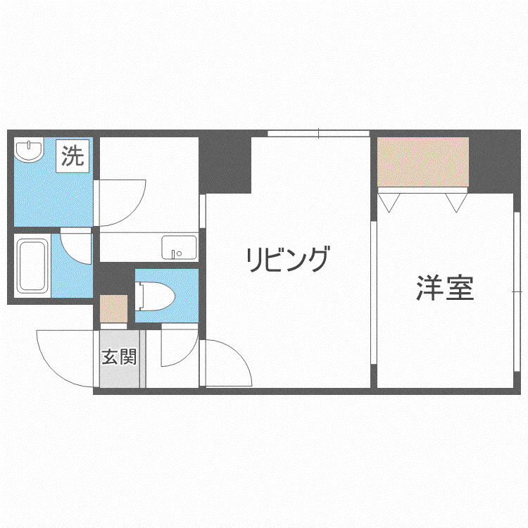 GRANDS CRUS LA TOUR(1LDK/4階)の間取り写真