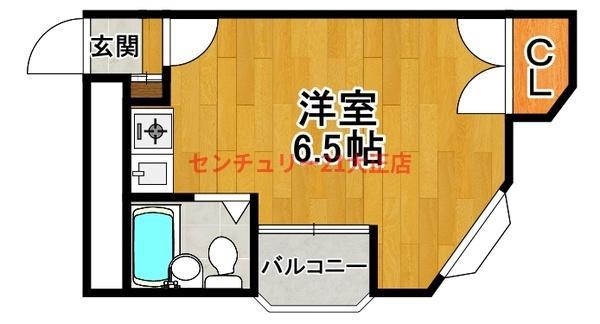 ロータリー39(ワンルーム/5階)の間取り写真