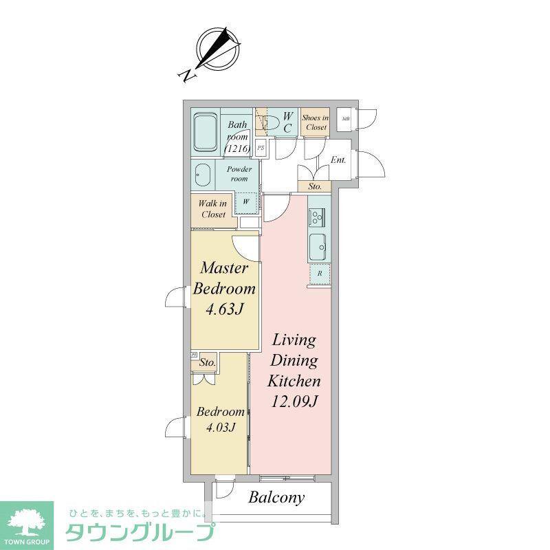 LIVE CASA 文京千石I(2SLDK/9階)の間取り写真