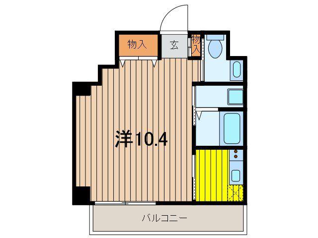 アヴェニューみなみ浦和(1K/5階)の間取り写真