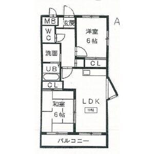 OYA HIGHTS(2LDK/1階)の間取り写真