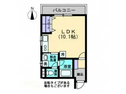 MAISON DE QUATREII(ワンルーム/3階)の間取り写真