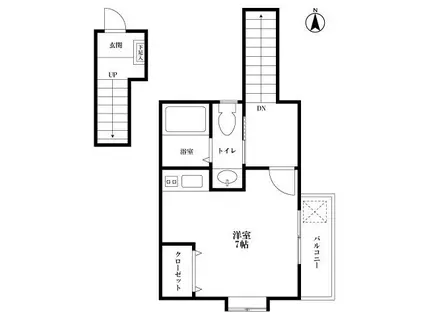 KENT HOUSE 中野ビル(1K/3階)の間取り写真