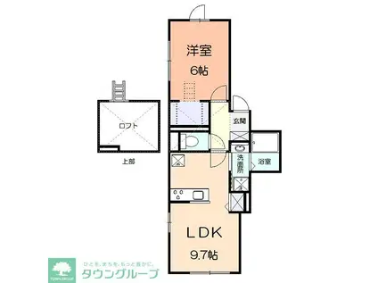 ラ・ミーア カーサ(1LDK/1階)の間取り写真