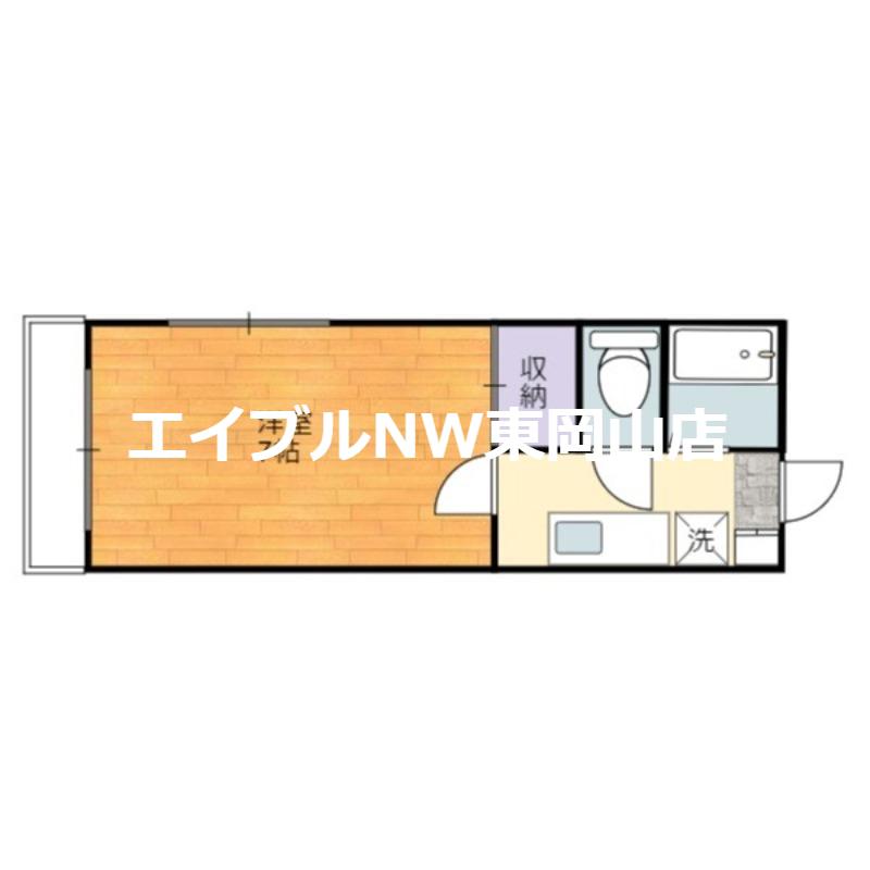 メゾン司 A館(1K/3階)の間取り写真