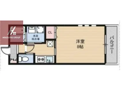 パレスハナテンII(1K/1階)の間取り写真