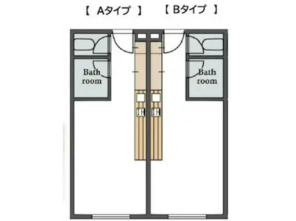 リプロコミュニティプラザ新都心(ワンルーム/3階)の間取り写真