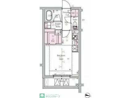 HYS 国分寺南町(ワンルーム/3階)の間取り写真