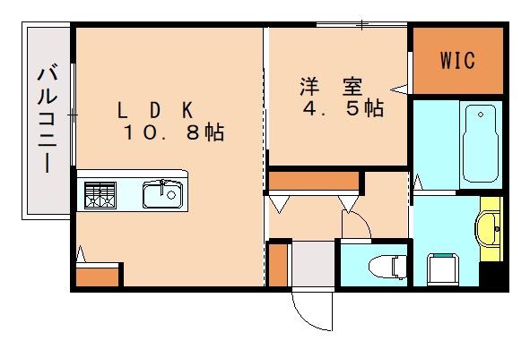 D-ROOM博多駅南弐番館(1LDK/3階)の間取り写真