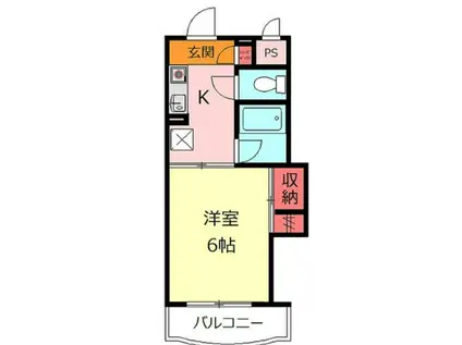 長島ビル(1K/3階)の間取り写真