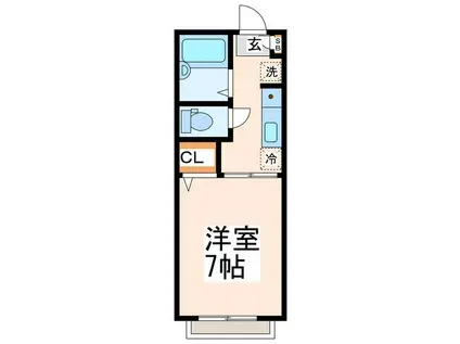 アーバンヤジマ(1K/2階)の間取り写真