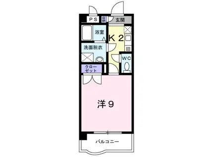 ネオ・グランツ(1K/5階)の間取り写真