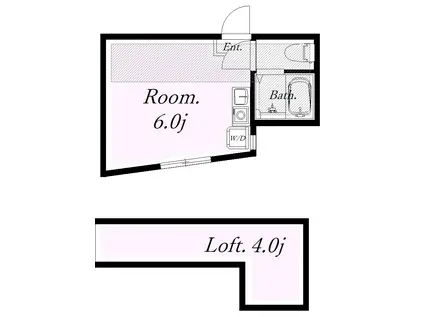 ユナイトHYオランジュリー(ワンルーム/1階)の間取り写真