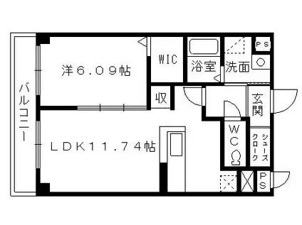 田畑ハイツそれいゆ半田山(1LDK/2階)の間取り写真