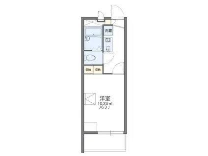 レオパレス千石和多宮(1K/2階)の間取り写真