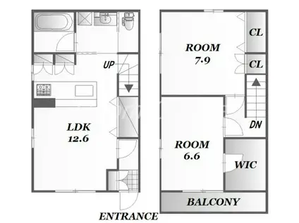 ゆめハウスII(2LDK/1階)の間取り写真