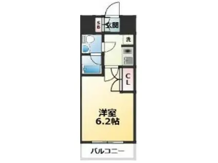 アベニール大塚(1K/2階)の間取り写真