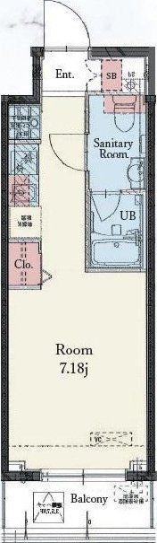 RESIDENCE IRUMA(ワンルーム/10階)の間取り写真