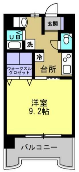 ルーラル十五番館(1K/3階)の間取り写真