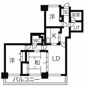 ダイアパレスグランシティ雨宮(3LDK/11階)の間取り写真