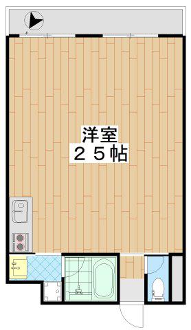 藤が丘谷本ビル(ワンルーム/5階)の間取り写真