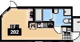 KI-FLAT 高島平(ワンルーム/2階)の間取り写真