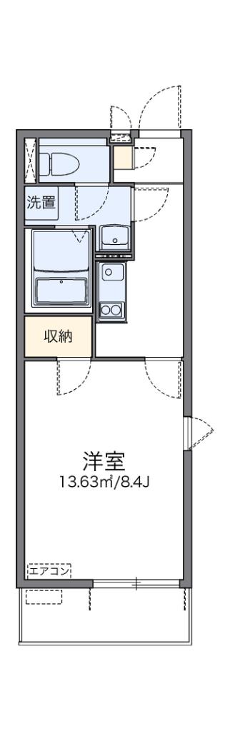 レオネクスト落合南長崎(1K/3階)の間取り写真
