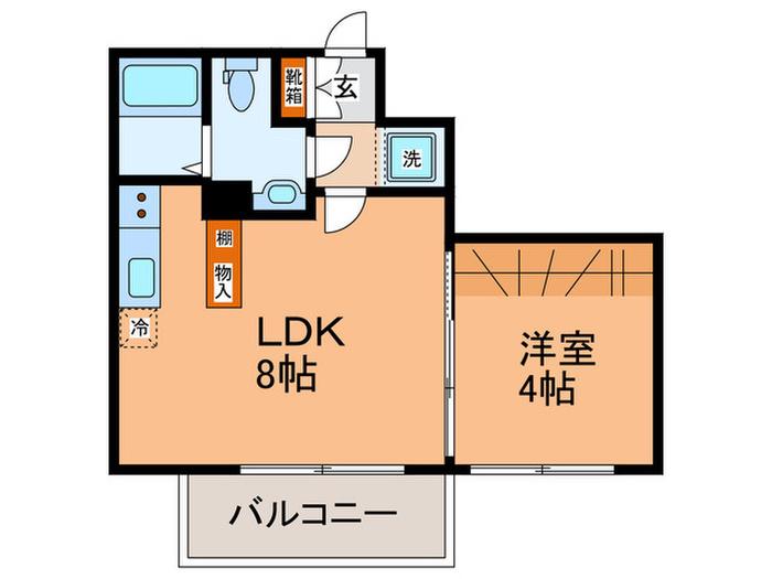 ヴィストリア立売堀 (1LDK/6階)の間取り写真