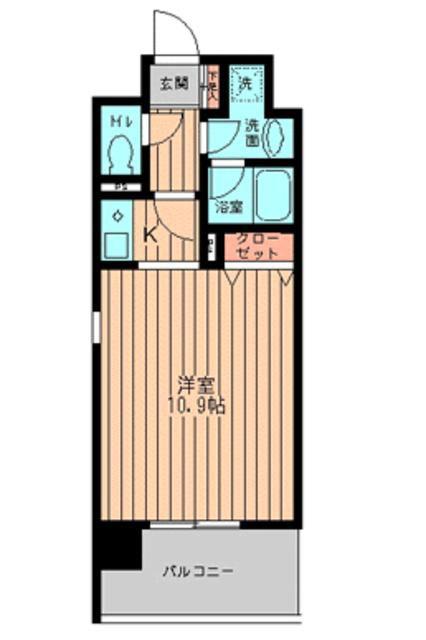 GRACE大森(1K/8階)の間取り写真