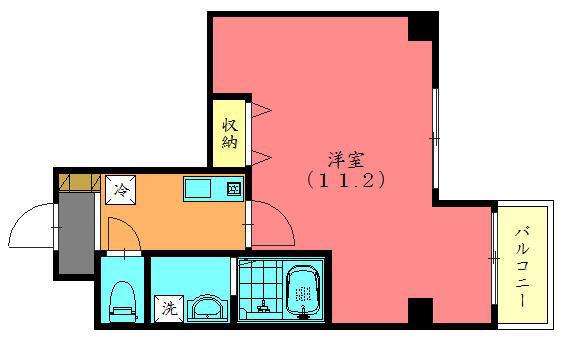 TSイースティア(1K/2階)の間取り写真